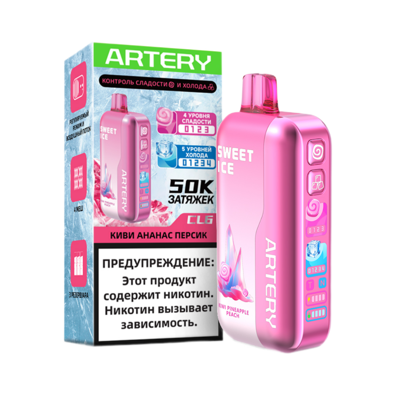 ARTERY CL6 Sweet+Ice 50000 Киви, Ананас, Персик