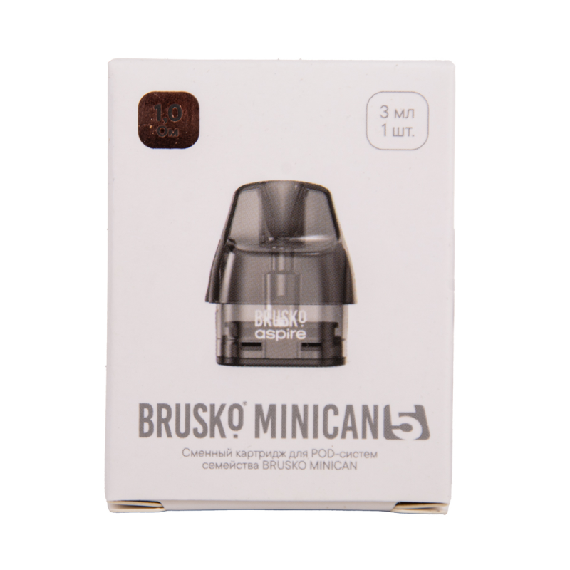 Сменный картридж Brusko Minican 5 1.0 Ом 3 мл (1 шт.)