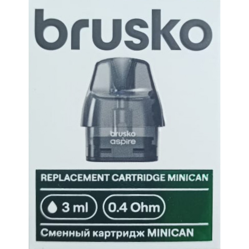 Сменный картридж Brusko Minican POD 3мл 0.4 ohm (1шт)