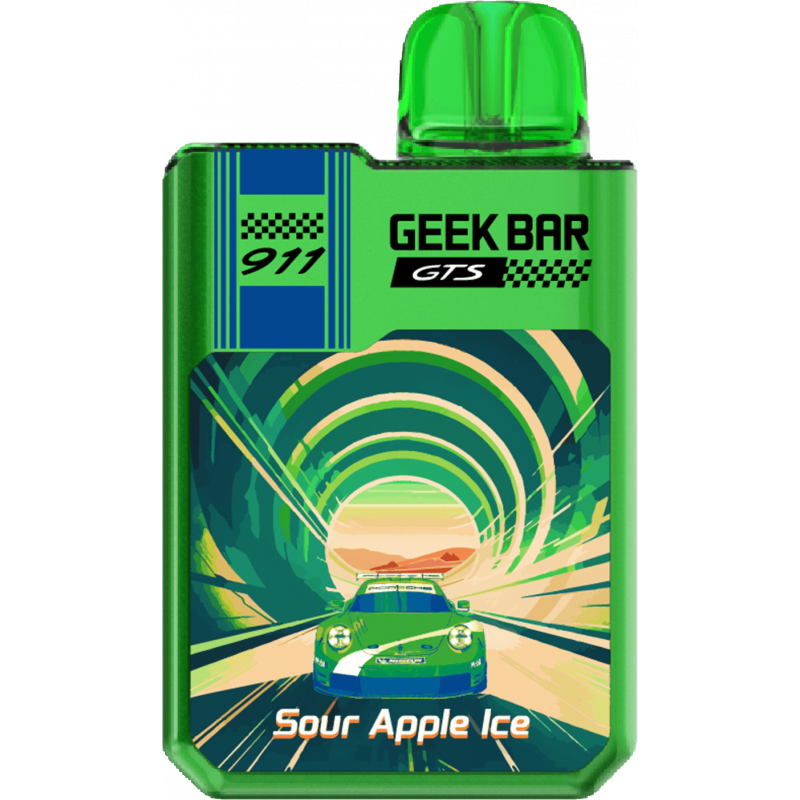 Geek Bar GTS 911 18000 Кислое Яблоко, Лед