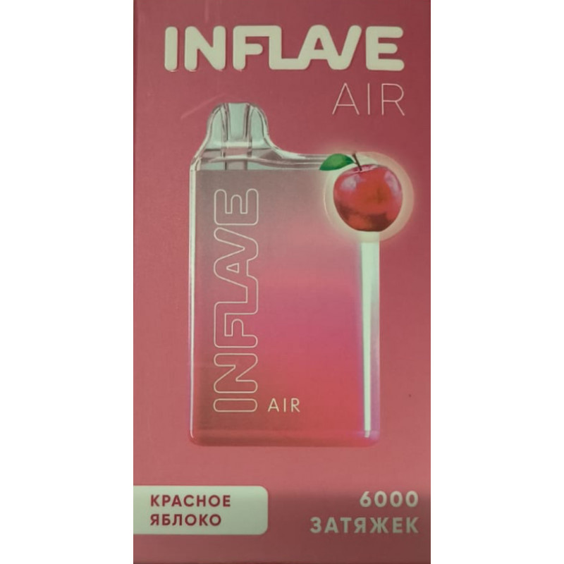 INFLAVE AIR Красное Яблоко (6000 затяжек)