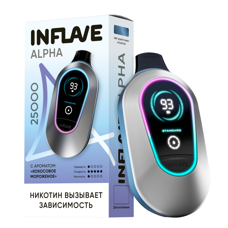 INFLAVE ALPHA 25000 Кокосовое Мороженое