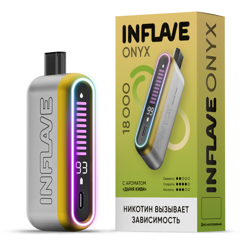INFLAVE ONYX 18000 Дыня, Киви