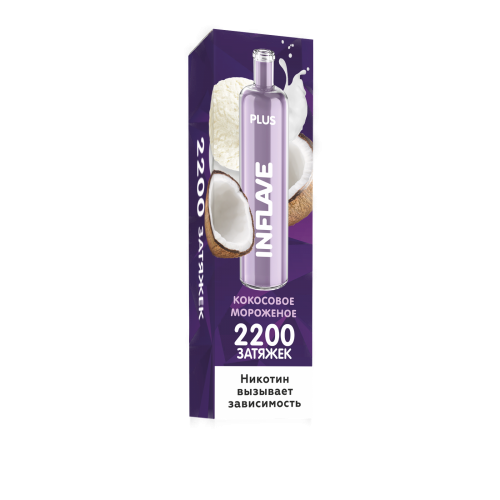 INFLAVE Plus Кокосовое Мороженое (2200 затяжек)
