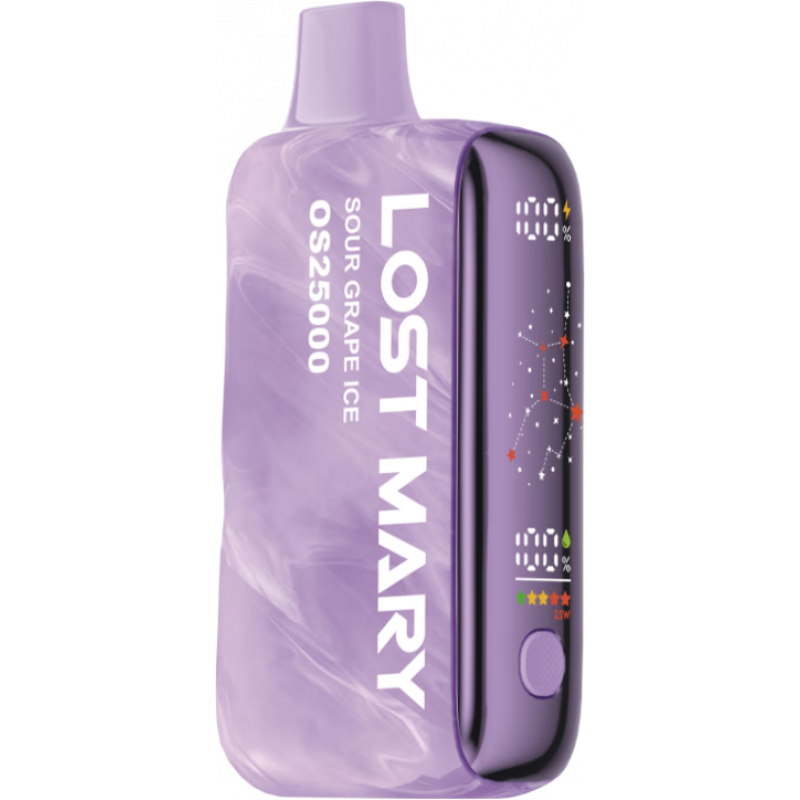 Lost Mary OS25000 Кислый Виноград, Лед