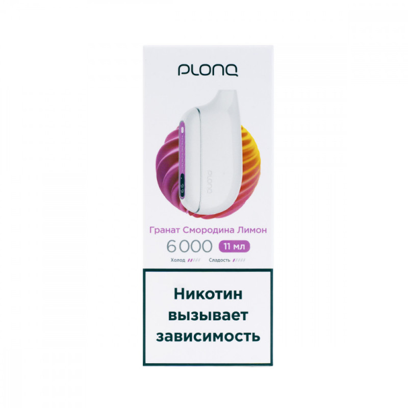 Plonq MAX 6000 Гранат, Смородина, Лимон