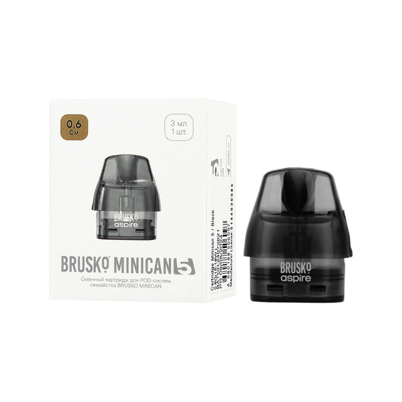 Сменный картридж Brusko Minican 5 0.6 Ом 3 мл (1 шт.)