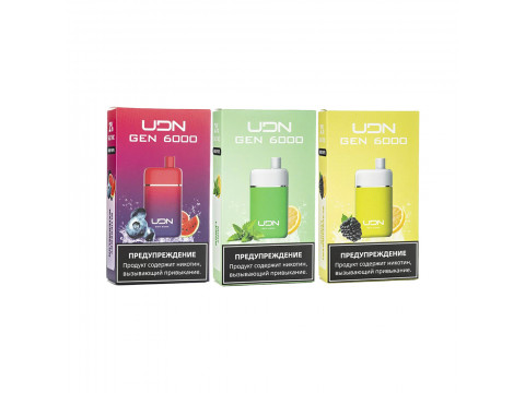 Новинка! UDN GEN на 6000 затяжек