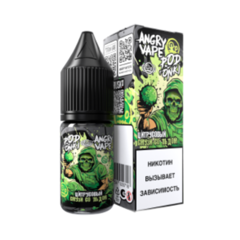 Жидкость ANGRY VAPE Podonki Цитрусовый Смузи со Льдом 10мл