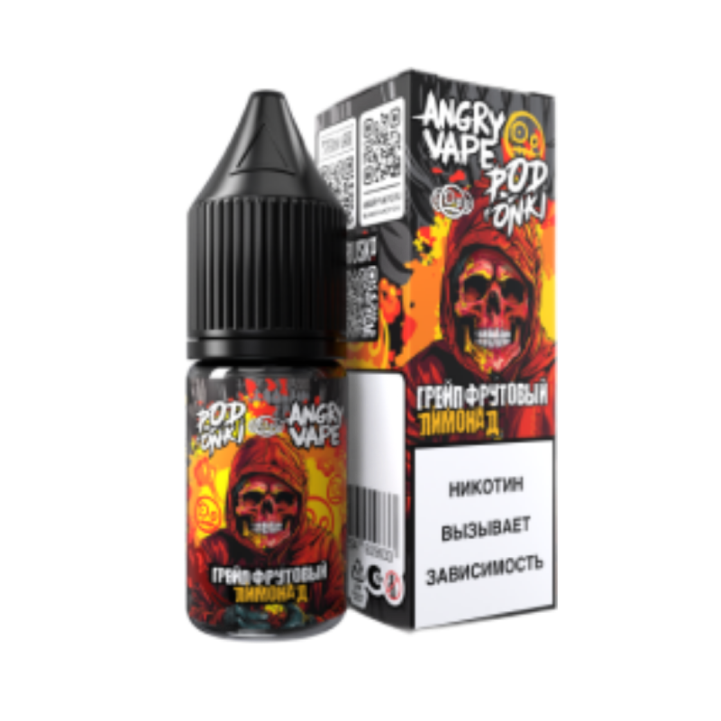 Жидкость ANGRY VAPE Podonki Грейпфрутовый Лимонад 10мл