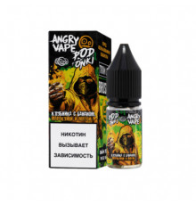 Жидкость ANGRY VAPE Podonki Клубника с Бананом, Маракуйей и Мятой 10мл