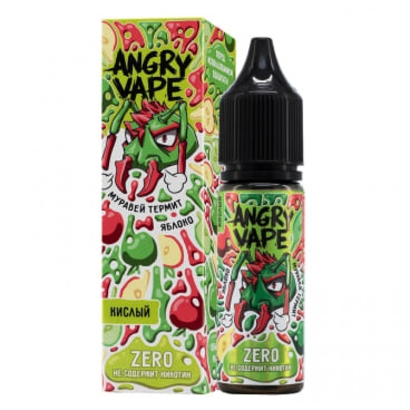 Жидкость Angry Vape Zero Муравей Термит (Яблоко) 0% 30 мл