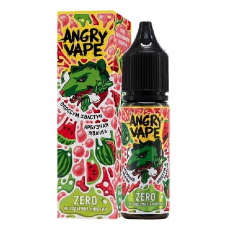 Жидкость Angry Vape Zero Опоссум Хвастун (Арбузная Жвачка) 0% 30 мл