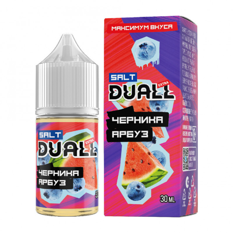 Жидкость Duall Salt Extra Light Черника, Арбуз 30мл