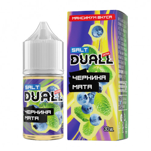 Жидкость Duall Salt Extra Light Черника, Мята 30мл