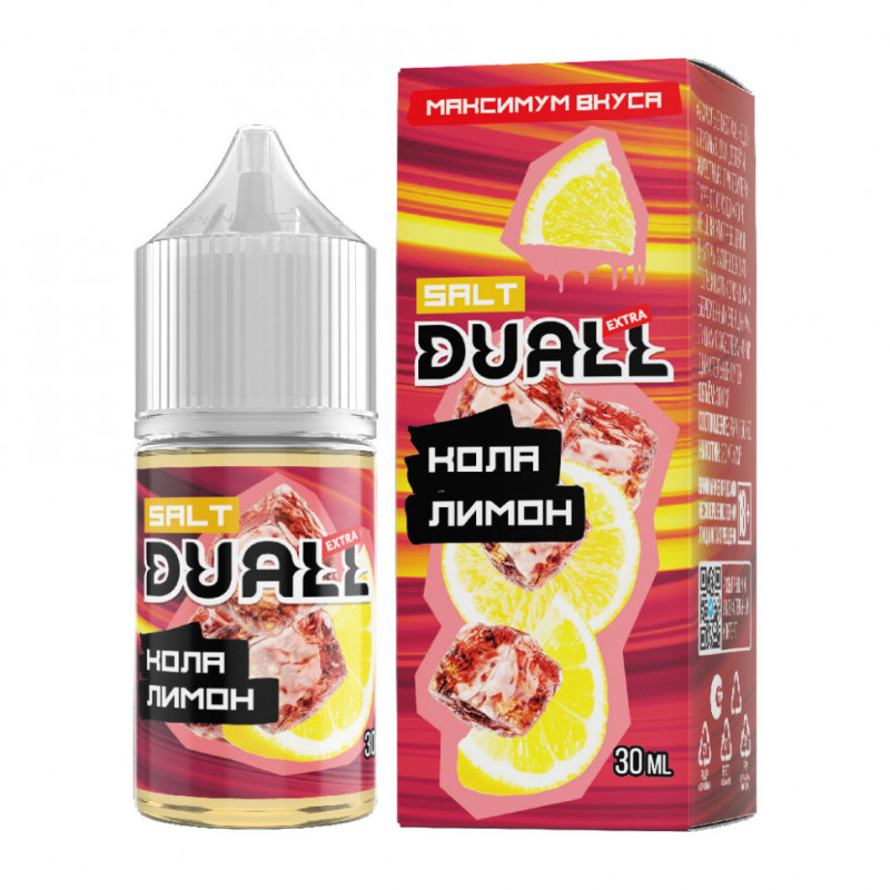 Жидкость Duall Salt Extra Light Кола, Лимон 30мл