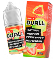 Жидкость Duall Salt Light Кислая Жвачка, Грейпфрут, Клубника 30мл