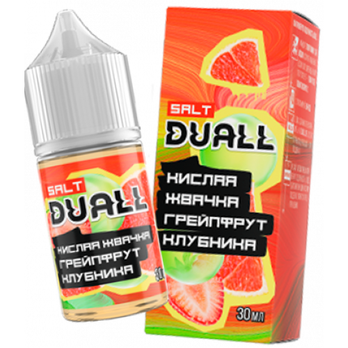 Жидкость Duall Salt Light Кислая Жвачка, Грейпфрут, Клубника 30мл