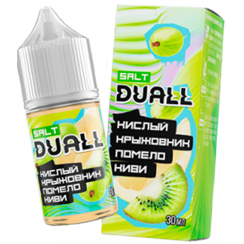 Жидкость Duall Salt Light Кислый Крыжовник, Помело, Киви 30мл