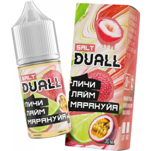 Жидкость Duall Salt Light Личи, Лайм, Маракуйя 30мл