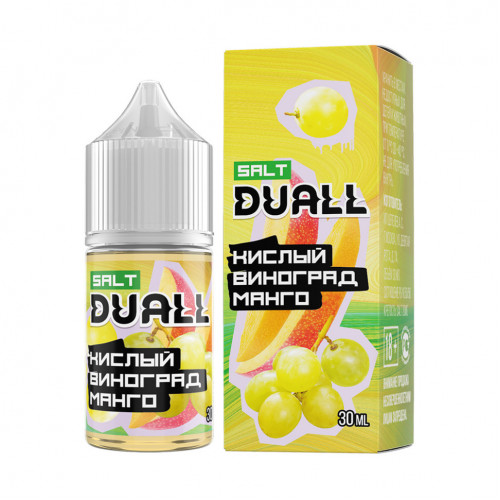 Жидкость Duall Salt Hard Кислый Виноград, Манго 20 мг 30 мл