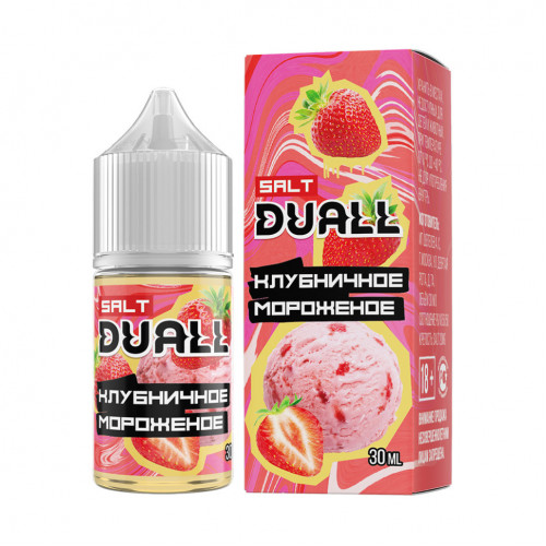 Жидкость Duall Salt Hard Клубничное Мороженое 20 мг 30 мл