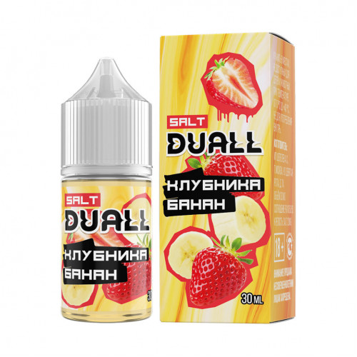 Жидкость Duall Salt Hard Клубника, Банан 20 мг 30 мл