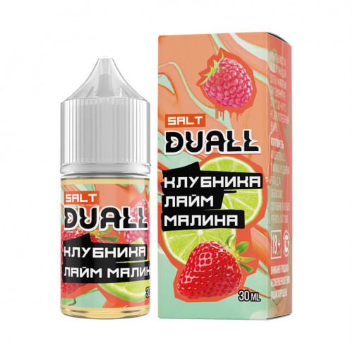 Жидкость Duall Salt Hard Клубника, Лайм, Малина 20 мг 30 мл