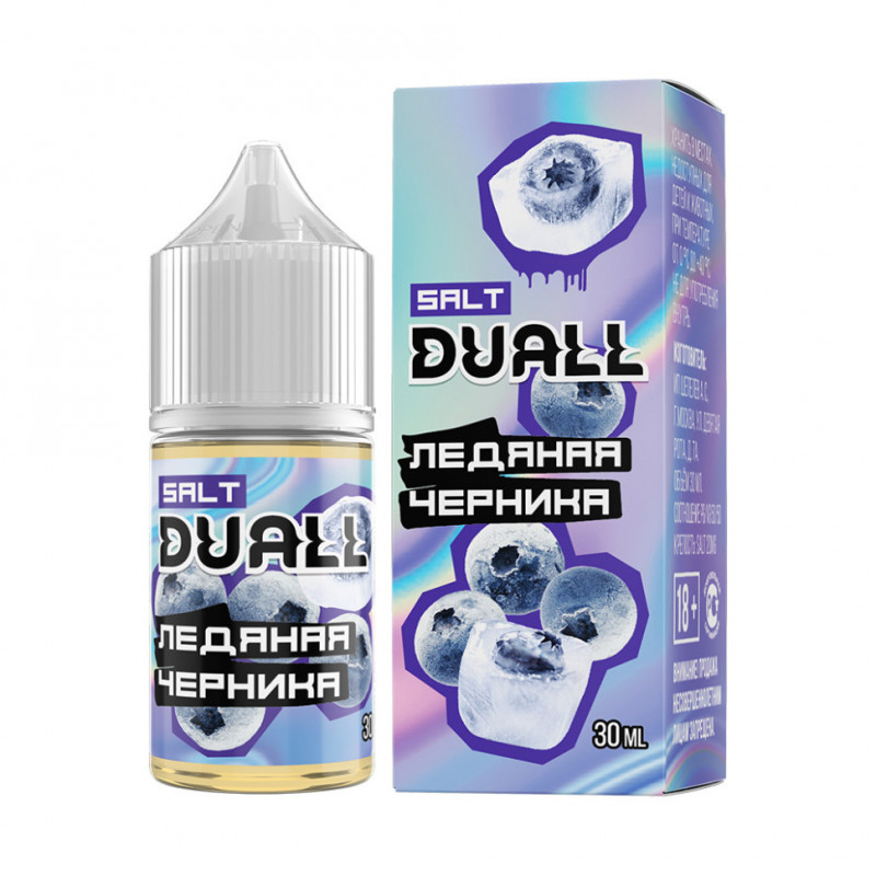 Жидкость Duall Salt Hard Ледяная Черника 20 мг 30 мл