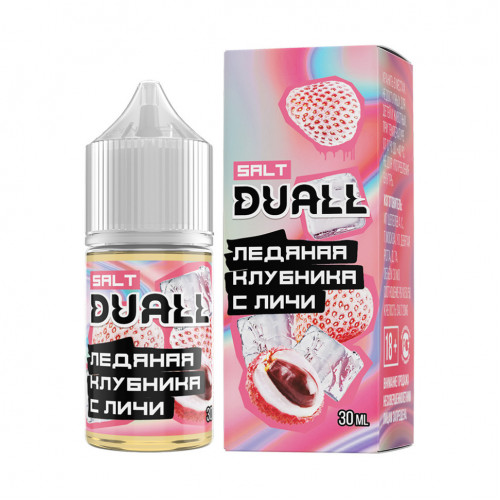 Жидкость Duall Salt Hard Ледяная Клубника с Личи 20 мг 30 мл