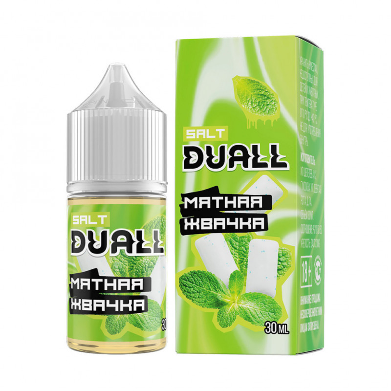 Жидкость Duall Salt Hard Мятная Жвачка 20 мг 30 мл