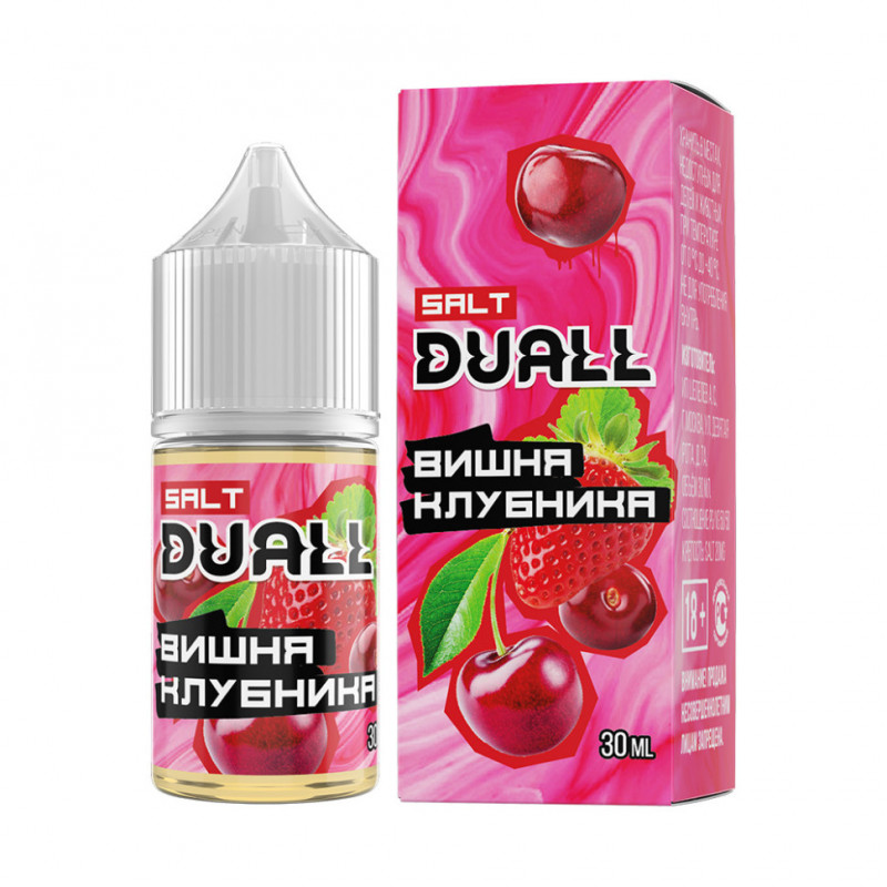 Жидкость Duall Salt Hard Вишня, Клубника 20 мг 30 мл