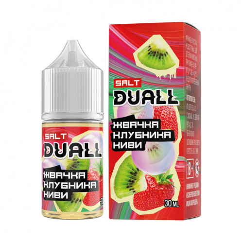 Жидкость Duall Salt Hard Жвачка, Клубника, Киви 20 мг 30 мл