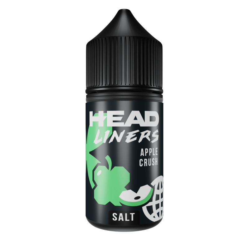 Жидкость HEADLINERS Salt Apple Crush (Зеленое Яблоко) 0% (без никотина) 30 мл