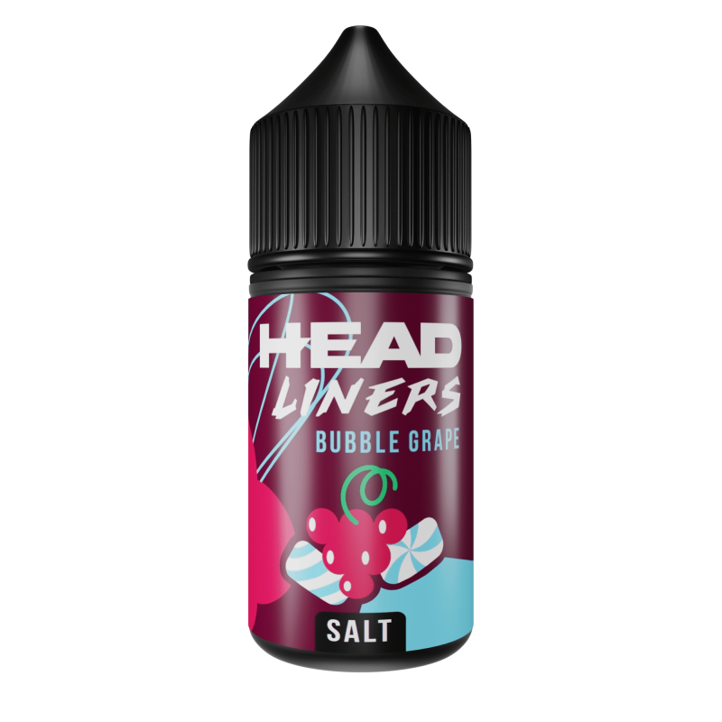 Жидкость HEADLINERS Salt Bubble Grape (Виноградная Жвачка) 0% (без никотина) 30 мл