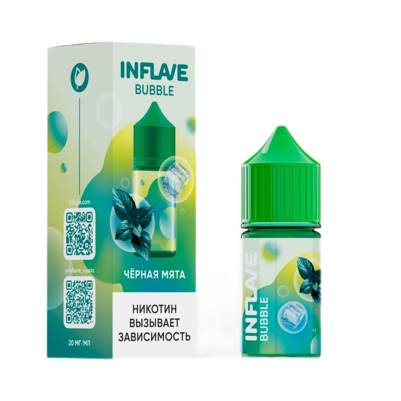 Жидкость INFLAVE Bubble 2% 30 мл Черная Мята