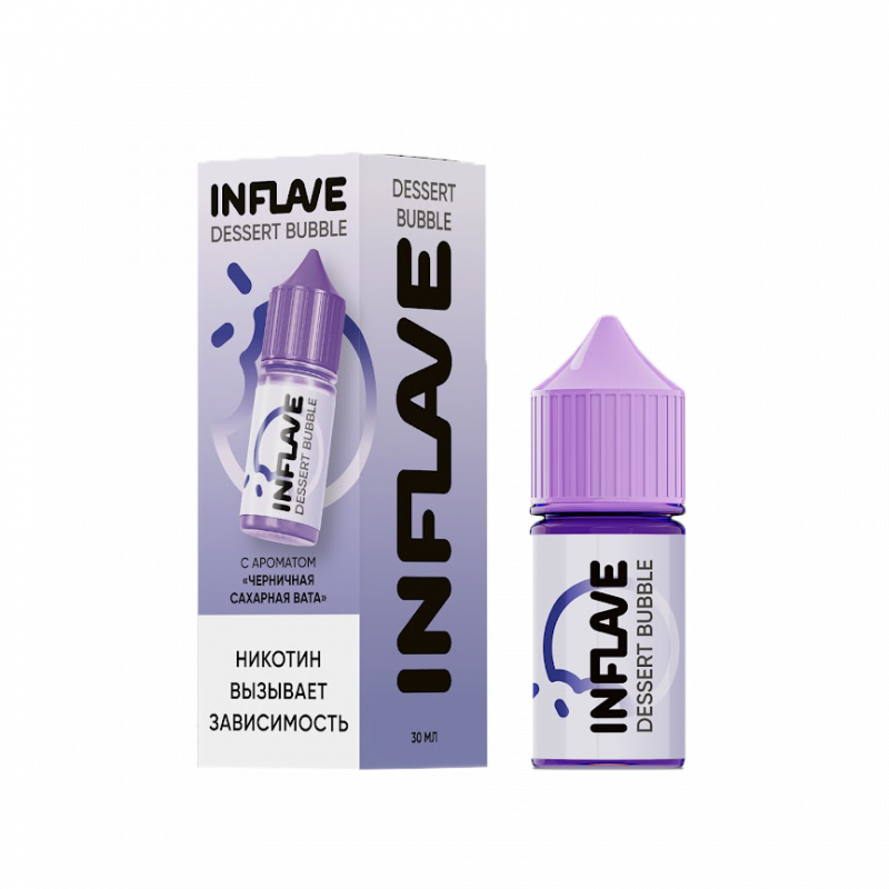 Жидкость INFLAVE Bubble 2% 30 мл Черничная Сахарная Вата