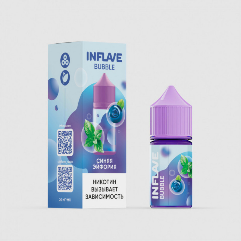 Жидкость INFLAVE Bubble 2% 30 мл Синяя Эйфория