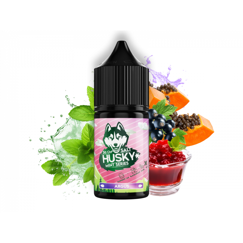 Жидкость HUSKY Mint Series Salt Argus (Малиновый джем и черная смородина с перечной мятой) 30 мл Strong