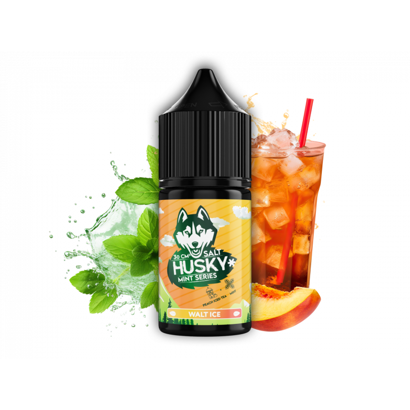 Жидкость HUSKY Mint Series Salt Walt Ice (Ледяной персиковый чай с перечной мятой) 30 мл Strong