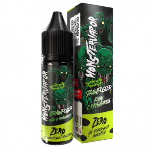 Жидкость Monster Vapor Zero STRAWFOGLER (Киви с Клубникой) 0% 30 мл