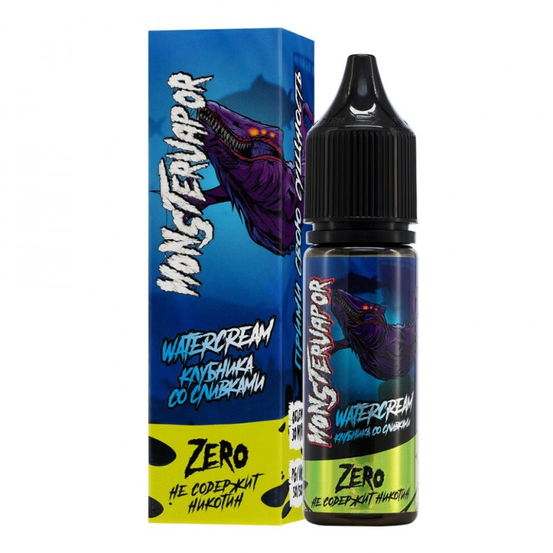 Жидкость Monster Vapor Zero WATERCREAM (Клубника со Сливками) 0% 30 мл