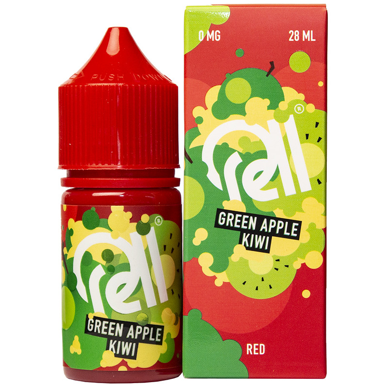 Жидкость RELL LOW COST Green Apple Kiwi/Зеленое яблоко, Киви 0% 28 мл