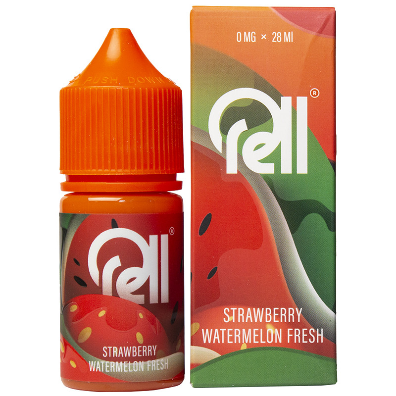 Жидкость RELL ORANGE Strawberry Watermelon Fresh/Клубнично-арбузный фреш 0% 28 мл