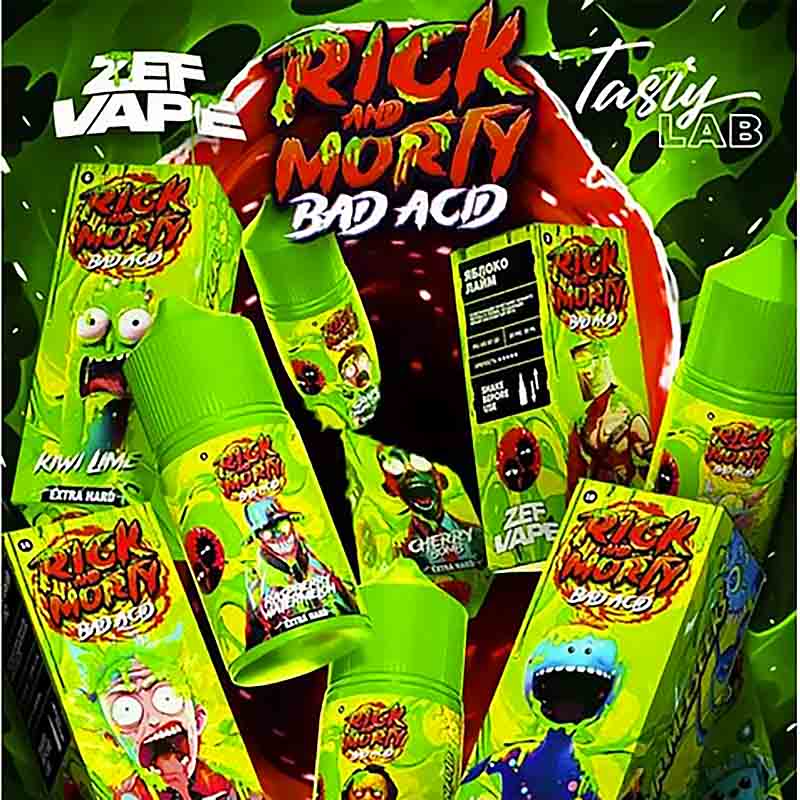 Жидкость Rick & Morty BAD ACID Ягодный Сок 2% 30 мл
