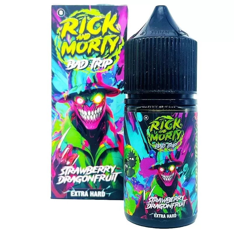 Жидкость Rick & Morty BAD TRIP Земляника, Драгонфрут 2% 30 мл