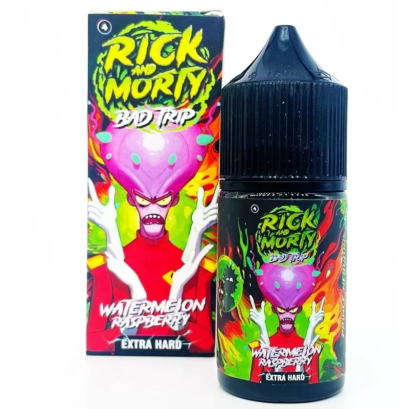 Жидкость Rick & Morty BAD TRIP Арбуз, Малина 2% 30 мл
