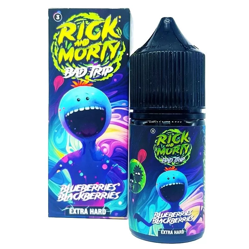 Жидкость Rick & Morty BAD TRIP Черника, Ежевика 2% 30 мл