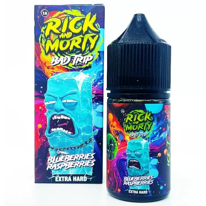 Жидкость Rick & Morty BAD TRIP Черника, Малина 2% 30 мл