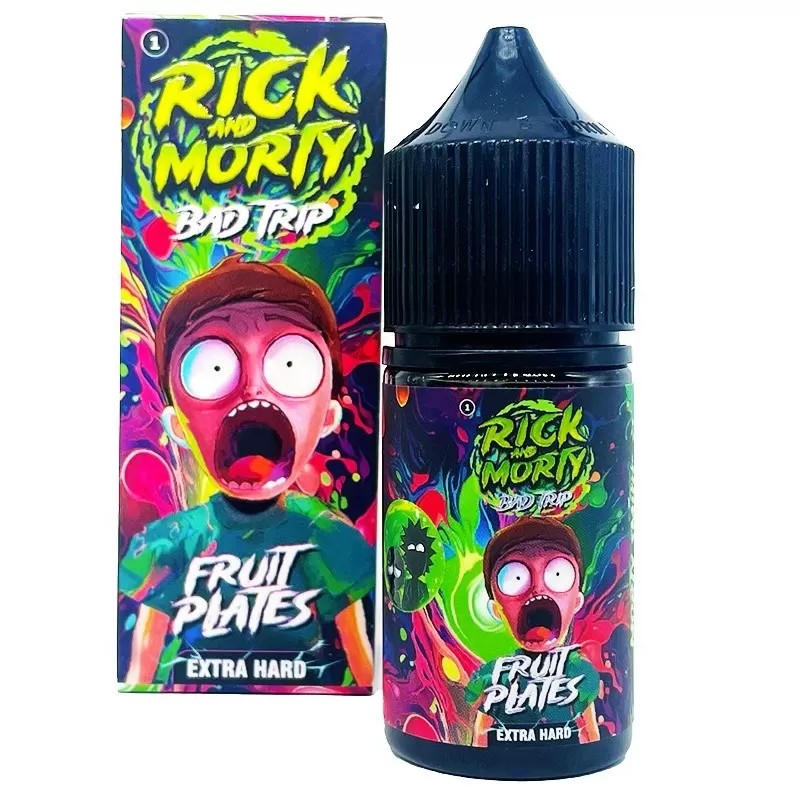 Жидкость Rick & Morty BAD TRIP Фруктовые Пластинки 2% 30 мл